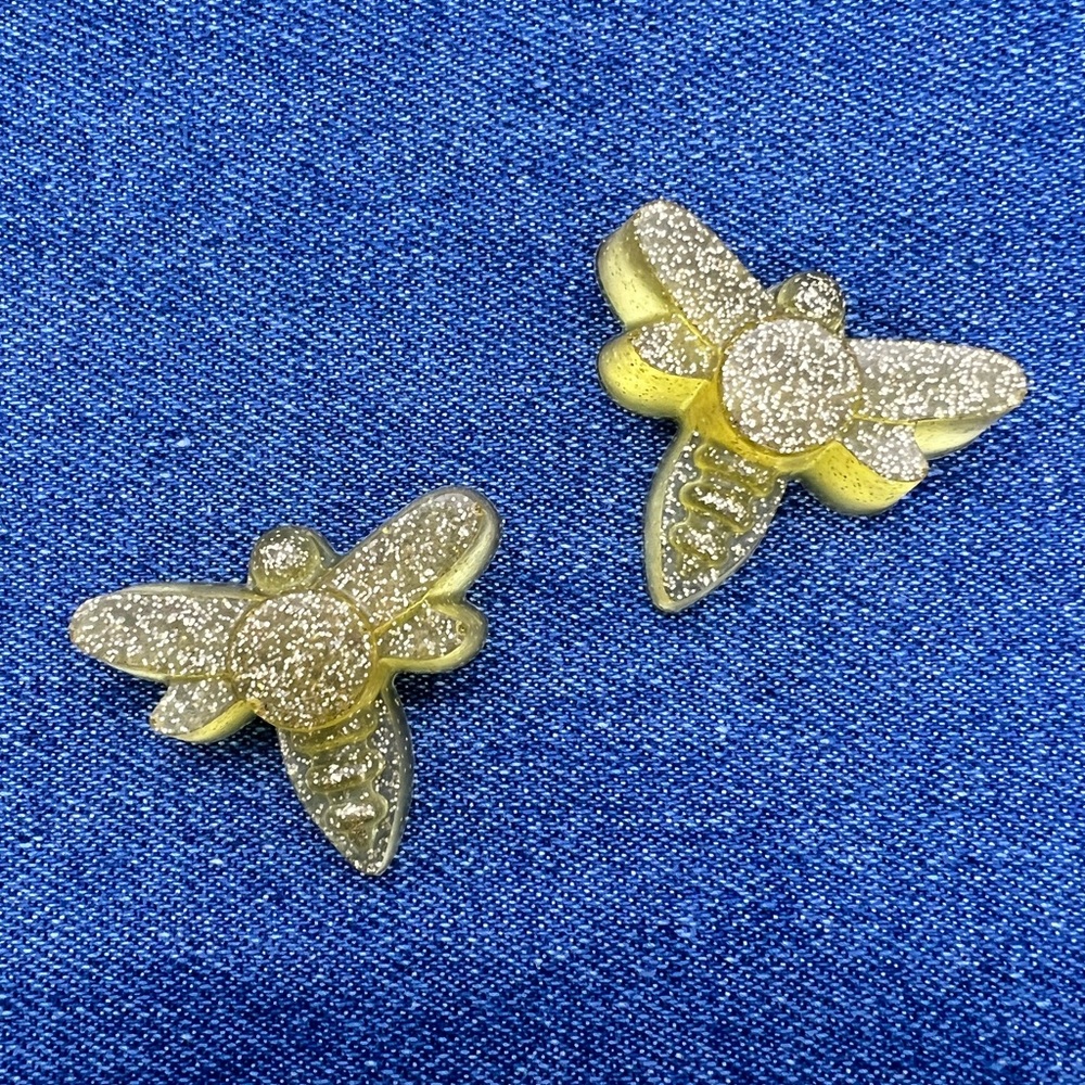 BEES 🐝 Honeybee Glitter Magnets Set of 2 - Bundle and Save!
